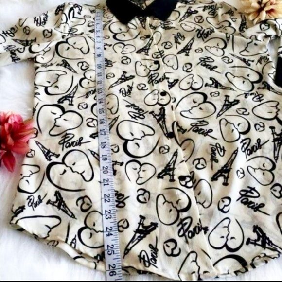 Catherine Malandrino Print Button Down - Size Small - Picture 9 of 9